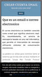 Mobile Screenshot of crear-cuenta-email.com